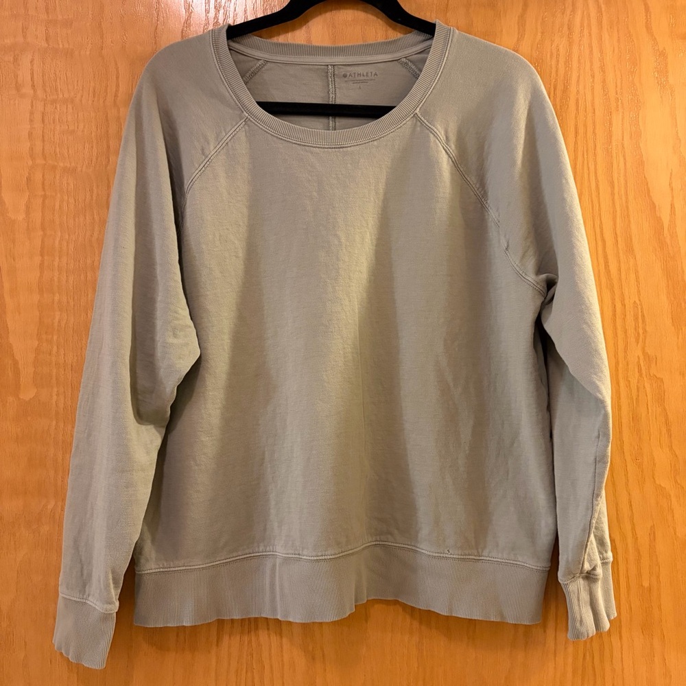 Athleta Sage Green Crewneck
